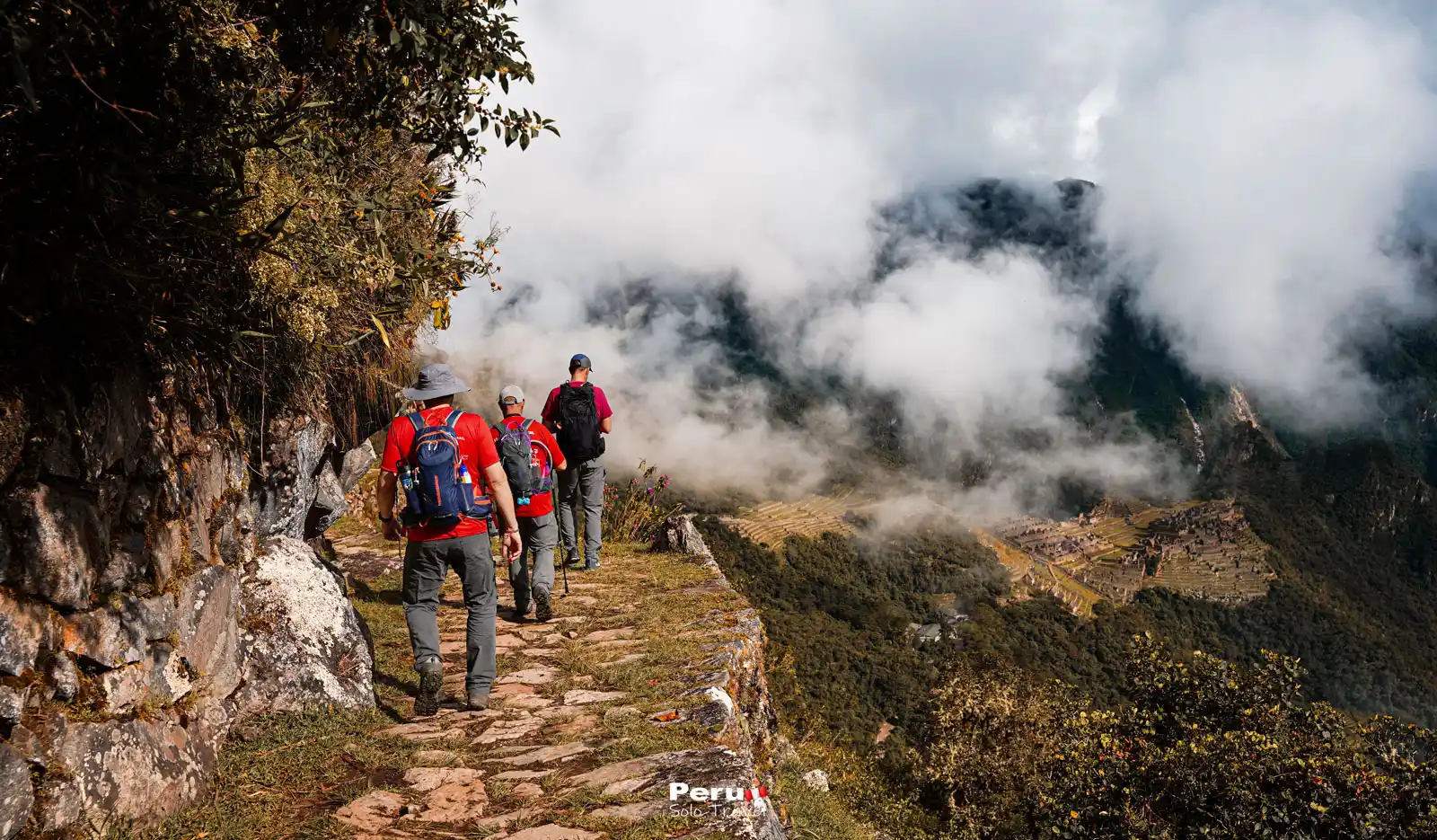 Hiking along the Inca Trail