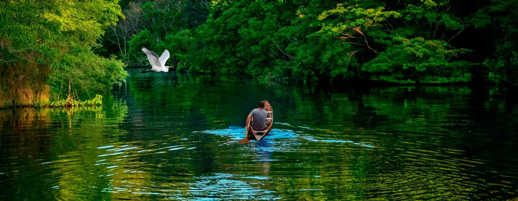 Navigating in the river of iquitos