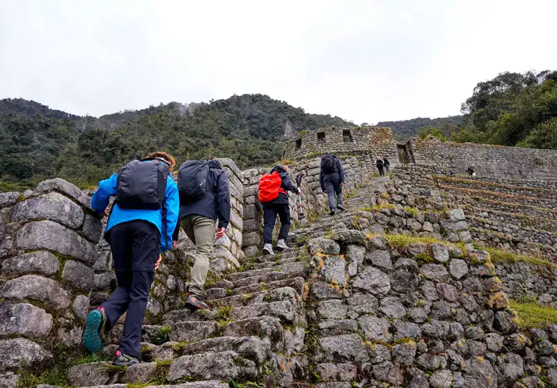 Hiking along the Inca Trail