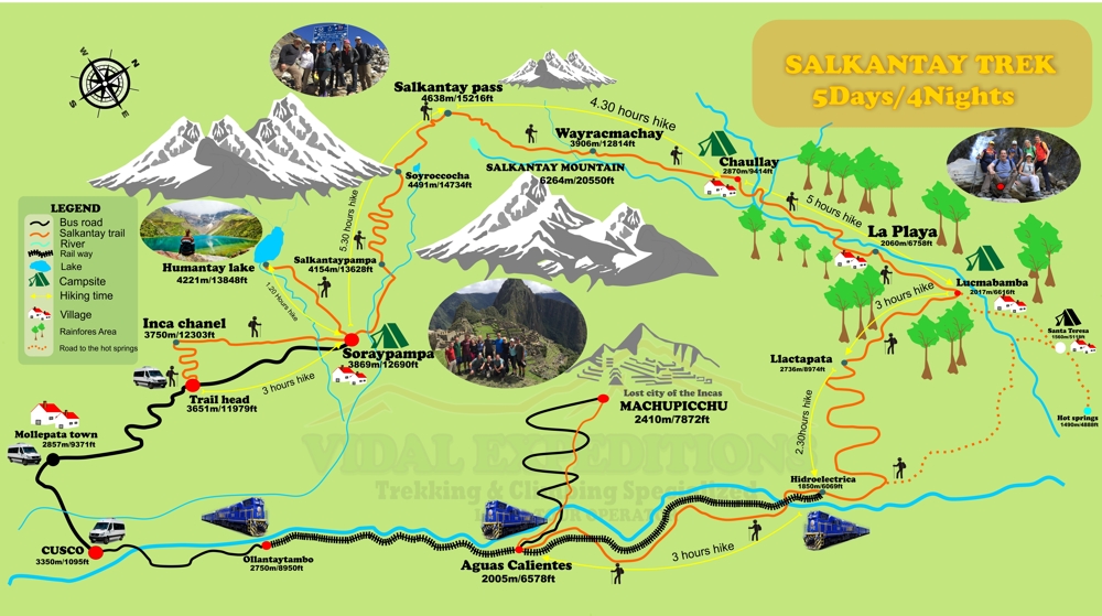 Salkantay Trek Map